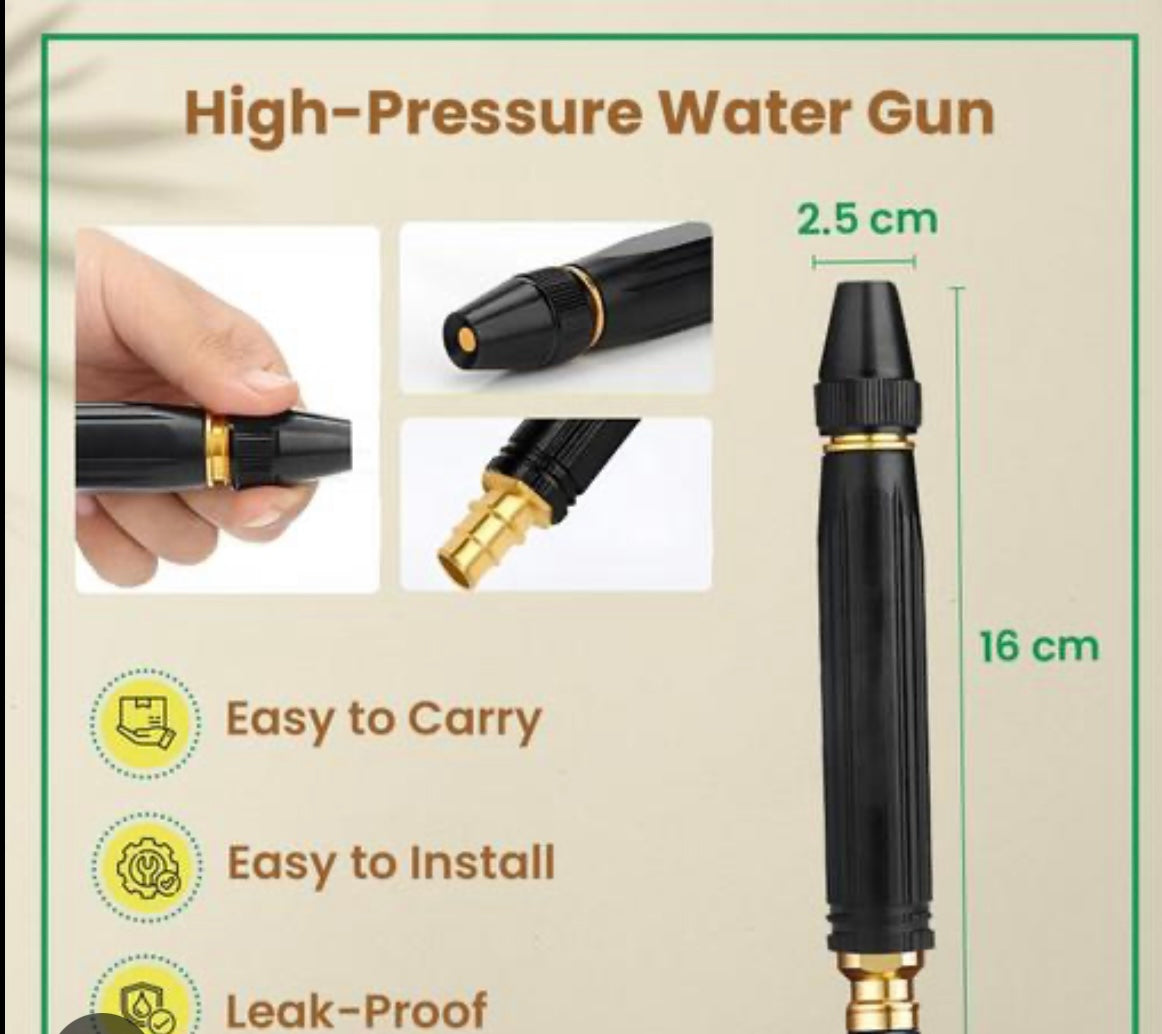 Portable High Pressure Washing Water Nozzle with 3 attachments